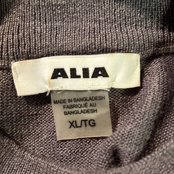 NWOT | High Neck Long Sleeve Pull Over Sweater | Grey | Alia | Woman’s XL - Picture 3 of 4